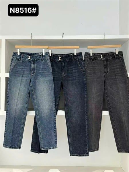  Jean Ống Đứng QC XT N8516 Trơn 