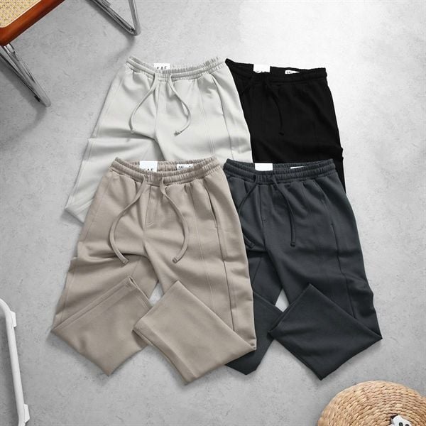  Quần Nỉ Suông KAF Trơn 