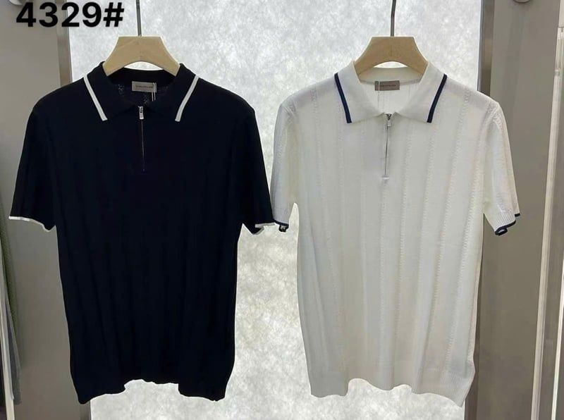  Polo Len QC 4329 Cổ Khoá 