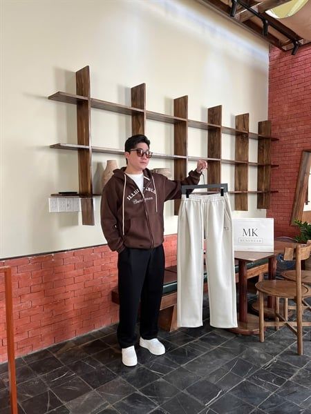  Quần Nỉ Suông QC 2670 Logo Chó 