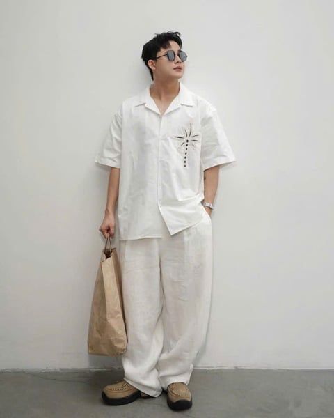  SM NT QC 46736 Cổ Vest Thêu Hoa 