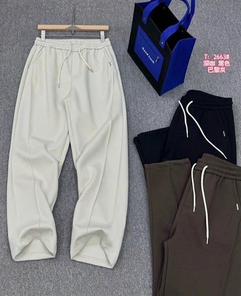  Quần Nỉ Suông QC 2663 Trơn 