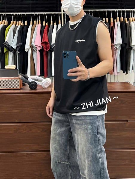  Tanktop QC B807 Chữ Lưng 