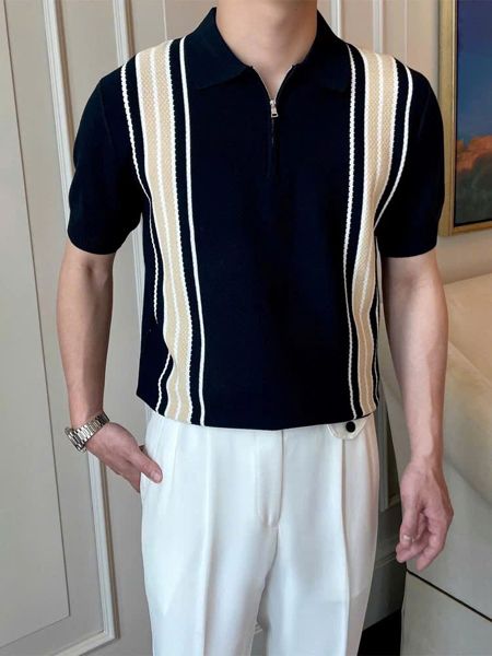  Polo Len QC 4172 Kẻ Sọc 