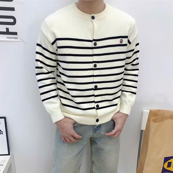  AK Cardigan QC Wan 779 Kẻ Ngang 