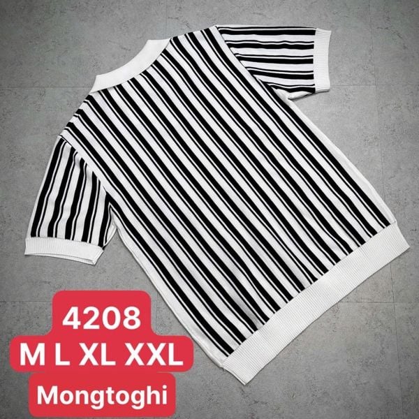  Polo Len QC 4208 Sọc 