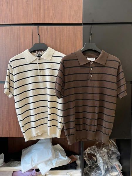  HĐ Polo Len QC M9095 Kẻ Ngang 
