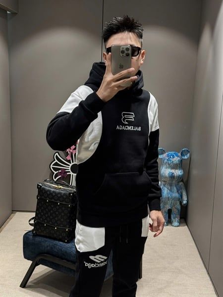  Bộ Nỉ Hoodie SC Balen Phối Vai 