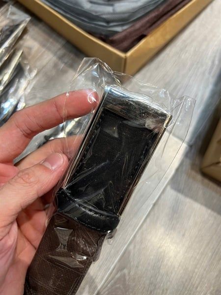  TL QC Dây Bản Nhỏ Mặt Bạc Phối Da 