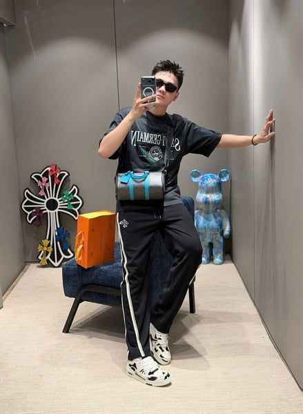  Quần Nỉ Suông SC LV Sọc 