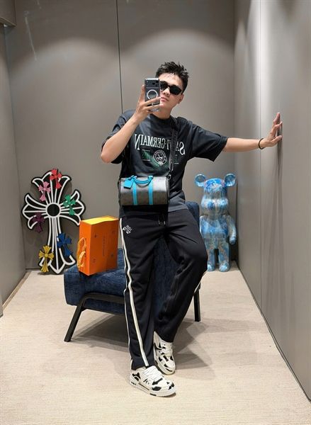  Quần Nỉ Suông SC LV Sọc 