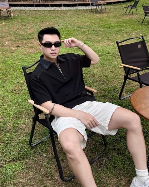  Polo QC Z8055 Cổ Denim Phối Khoá 