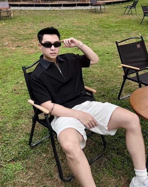  [ẢNH THẬT] Polo Ngắn Tay Nam Nữ Cổ Denim Phối Khoá 8055 