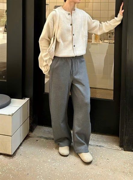  Quần Nỉ Suông QC Easen K222 Trơn 