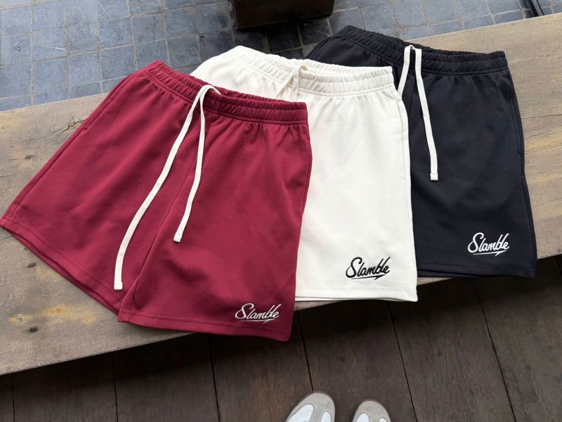  Short Nỉ QC 3617 Chữ Slamble 