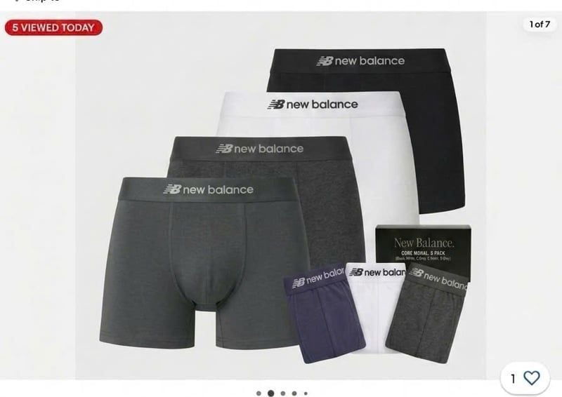  Set Boxer New balance 26 