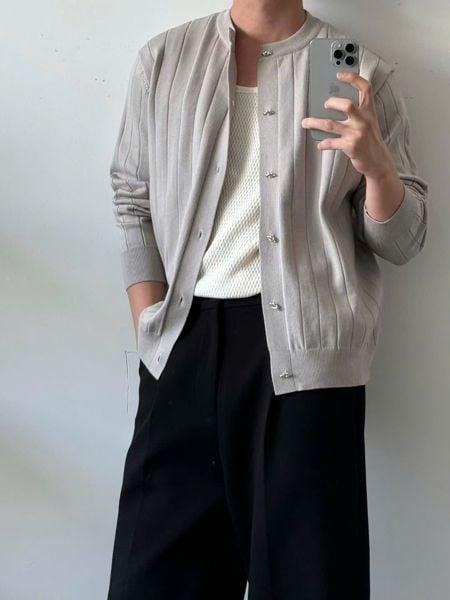  AK Cardigan QC M8237 Vân Sọc 