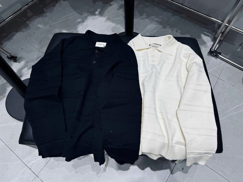  Polo Len DT QC Z5505 Kẻ Vân Ngang 