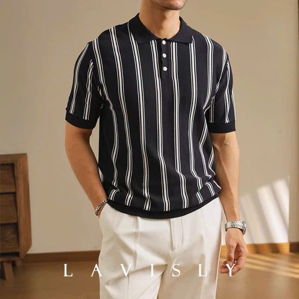  Polo Len QC 4105 Sọc 