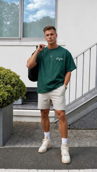  Short Kaki KAF Trơn 26 