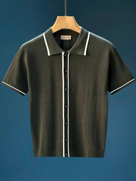  Polo Len QC 3382 Full Cúc 