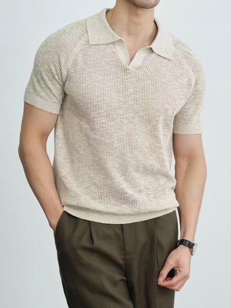  Polo NT Len QC DP5621 Cổ V 