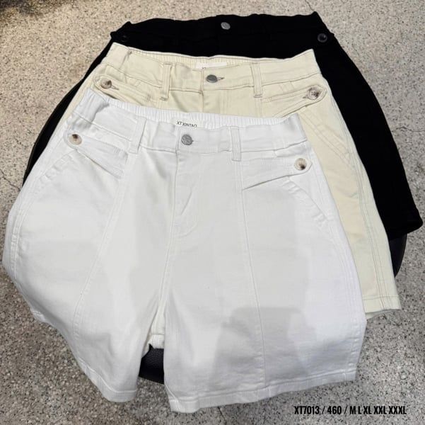  HĐ Short Kaki XT7013 Trơn 