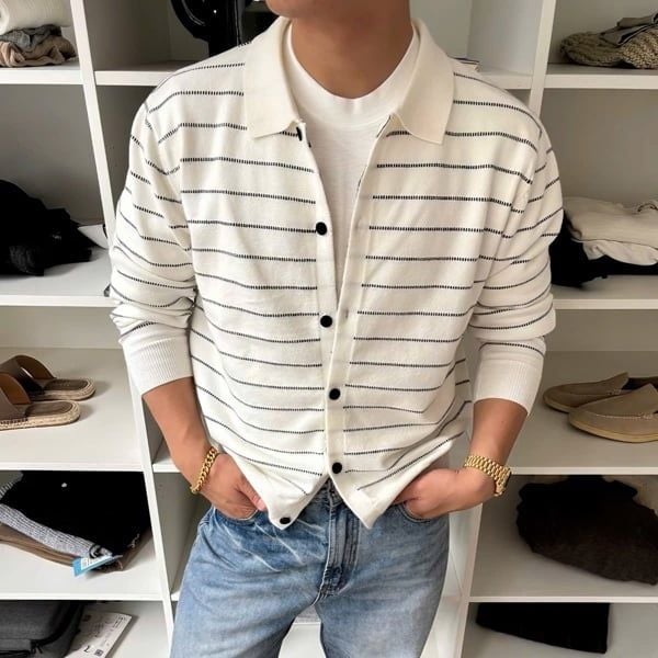  HĐ Polo Len DT QC XT M10267 Kẻ 