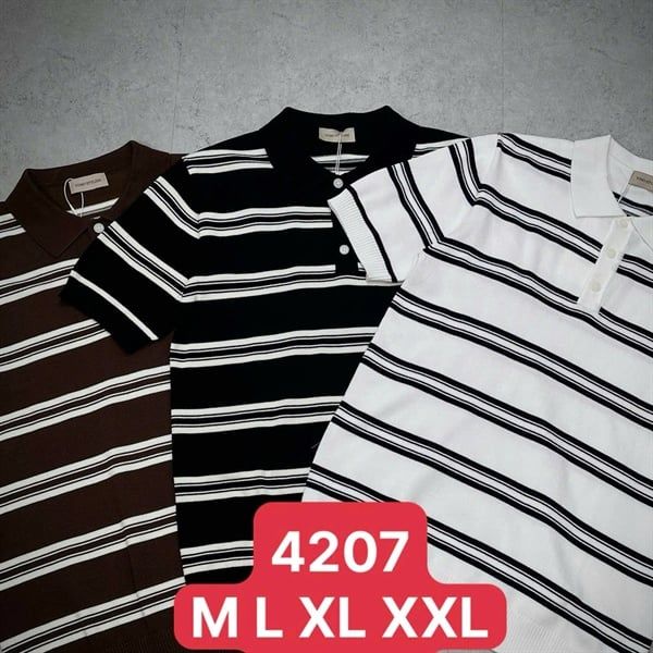  HĐ Polo Len QC 4207 Kẻ Ngang 