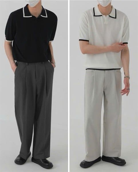  Polo Len QC Yomo 3457 Cổ V 