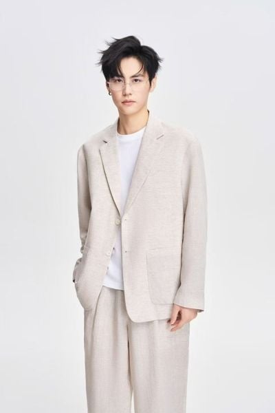  Bộ Vest Đũi QC 9673 2 Cúc 