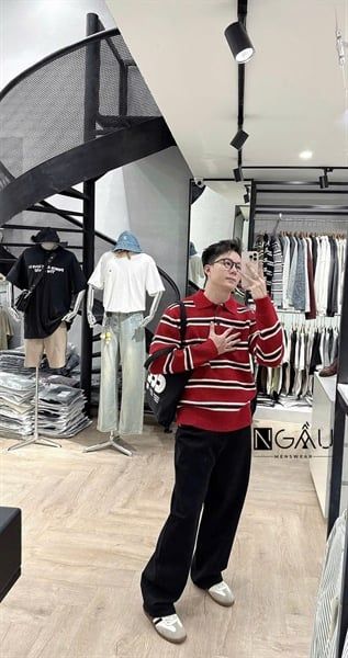  Polo Len DT QC 612 Kẻ Ngang Nhỏ 