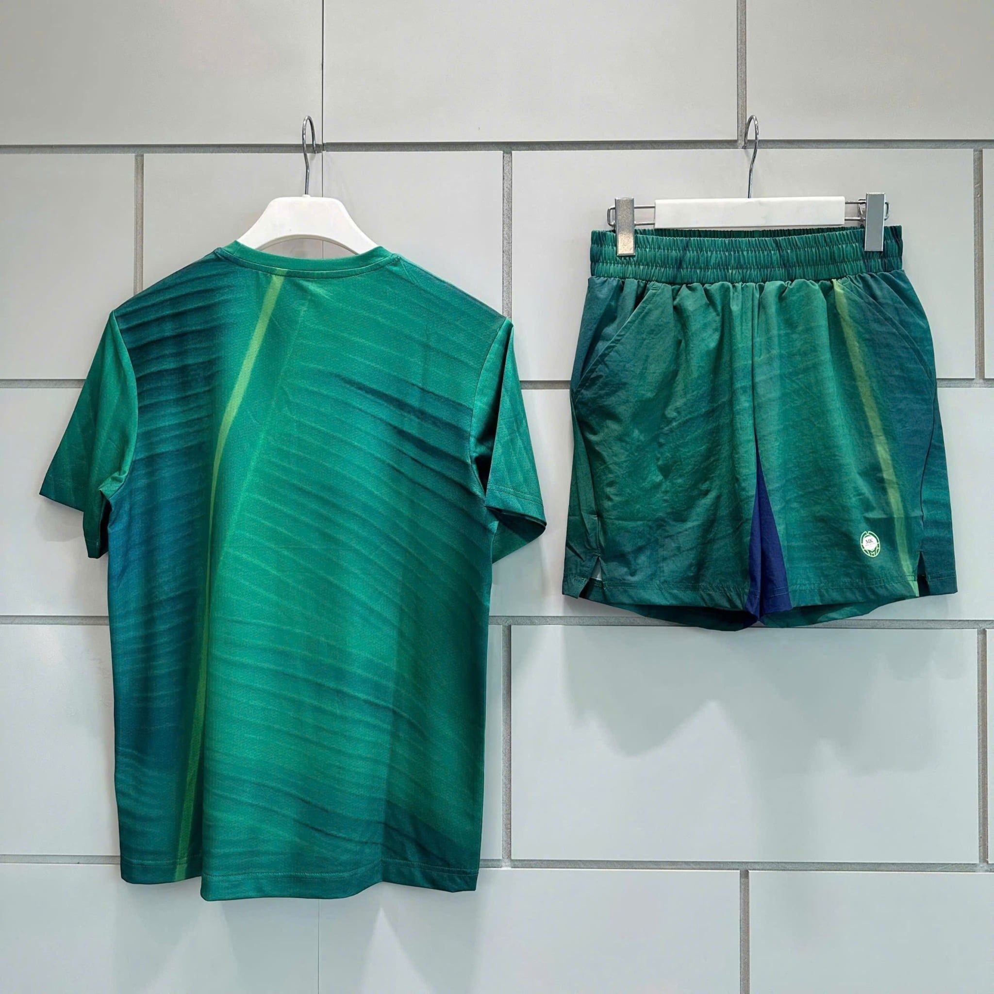  [ẢNH THẬT] Bộ Ngắn Tay Thể Thao Nam Cao Cấp Logo Ngực Phối Màu Loang 25 