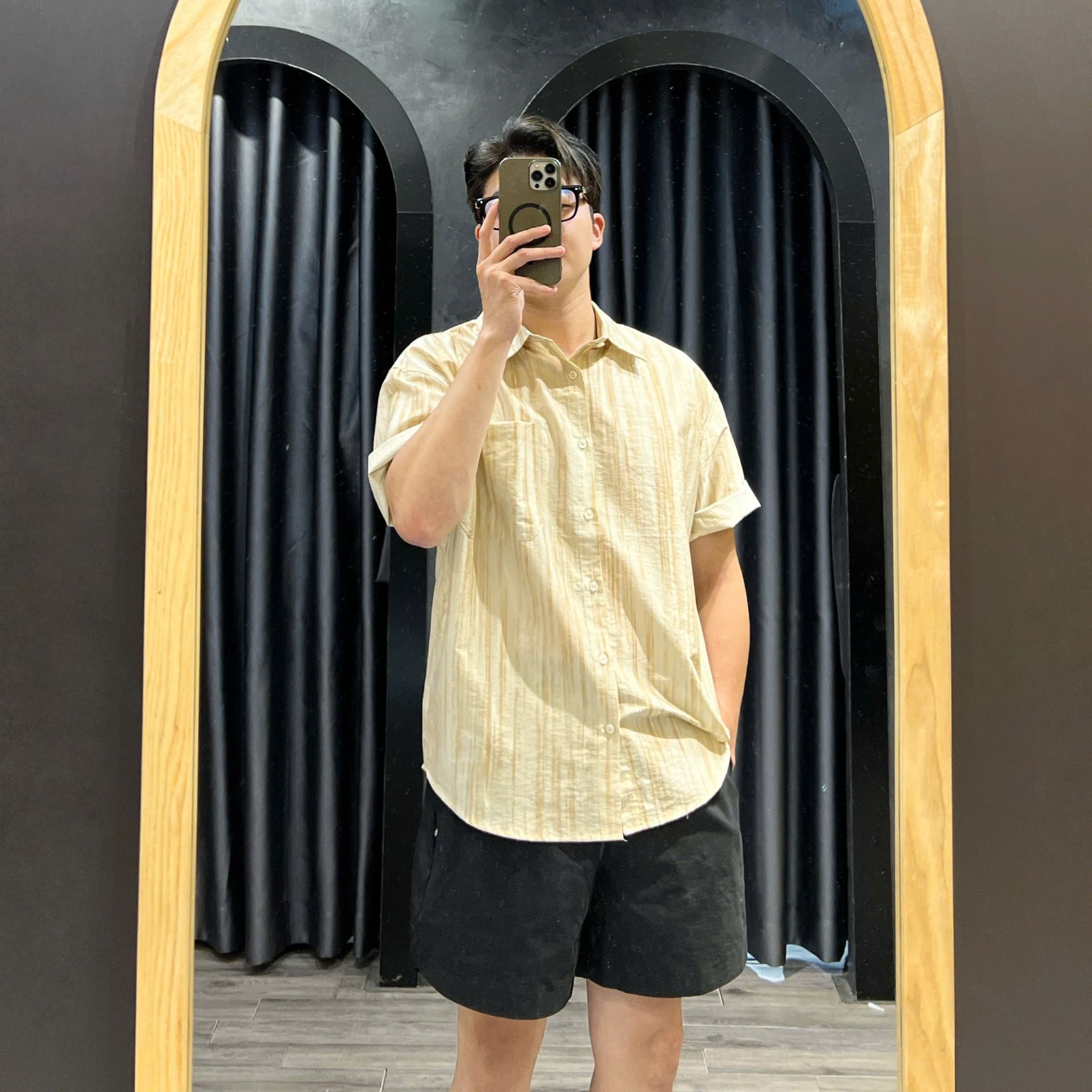  [ẢNH THẬT]  Short Đũi Nam Trơn Form Hàn 55110 