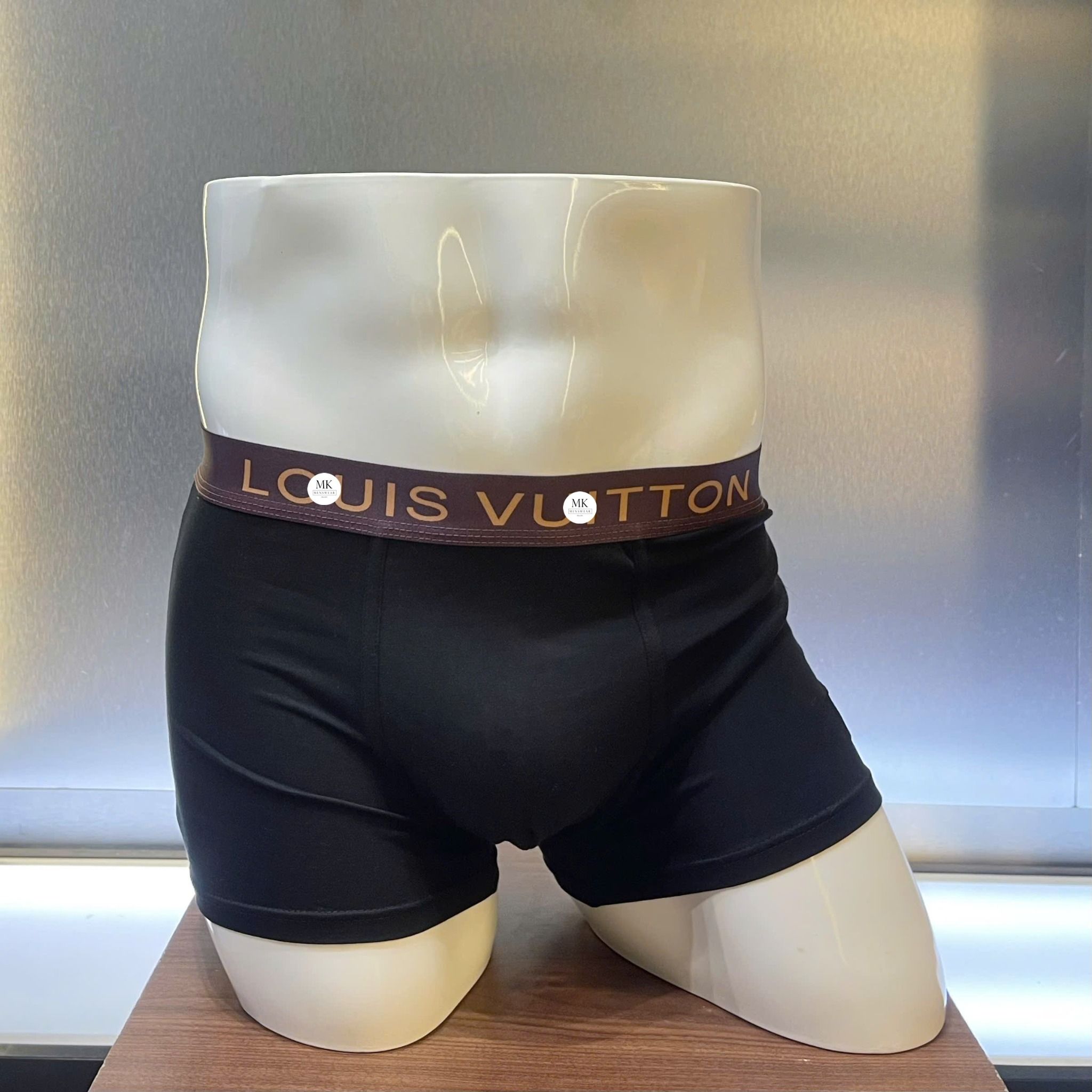  [ẢNH THẬT] Hộp Boxer Nam Cao Cấp Logo Nhỏ Đen - Ghi  25 