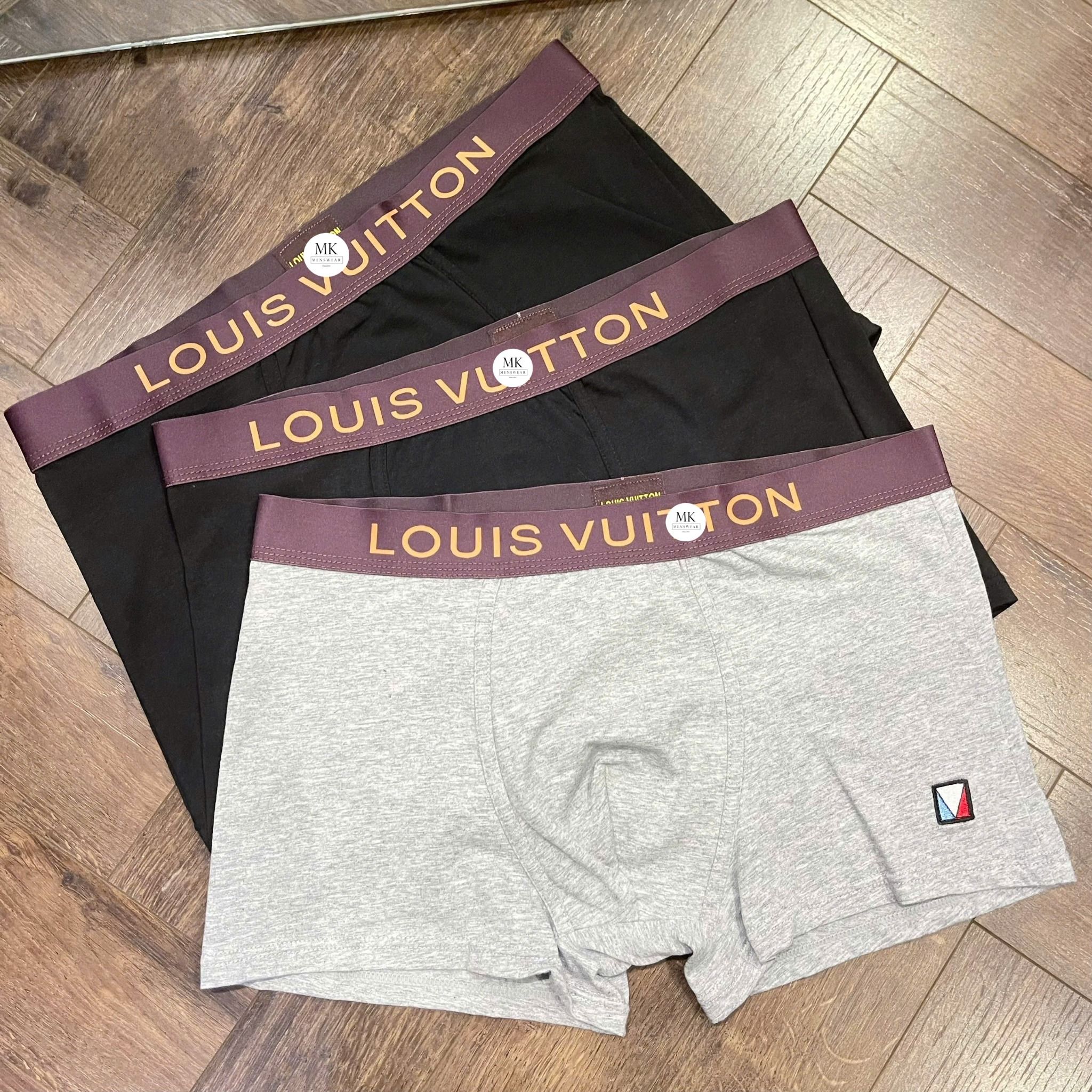  [ẢNH THẬT] Hộp Boxer Nam Cao Cấp Logo Nhỏ Đen - Ghi  25 