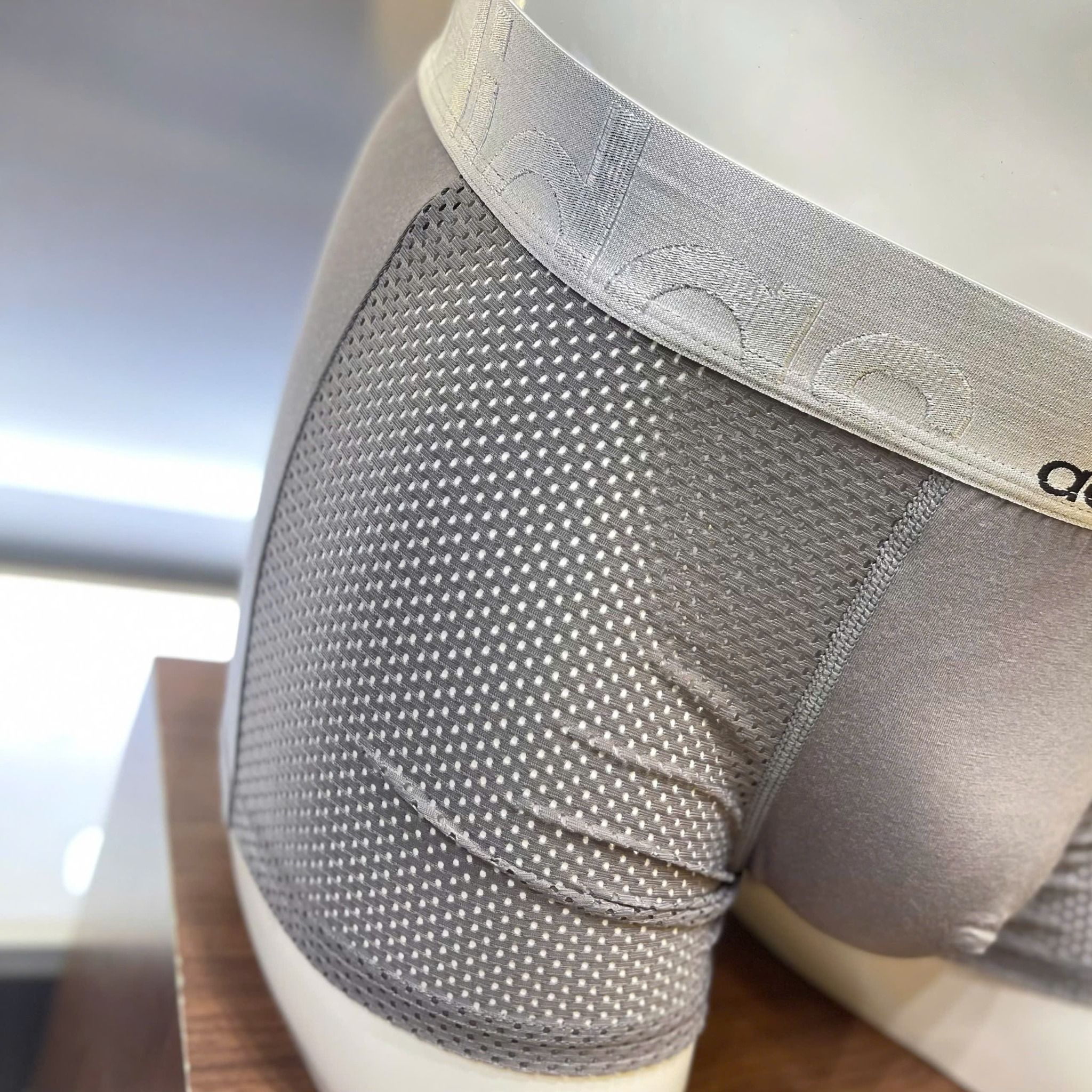  [ẢNH THẬT] Hộp Boxer Nam Cao Cấp Phối Lưới Đen - Ghi - X.Than 25 