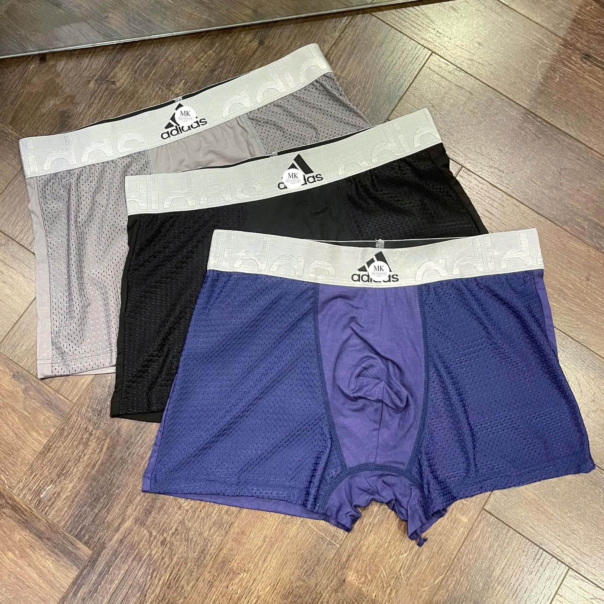  [ẢNH THẬT] Hộp Boxer Nam Cao Cấp Phối Lưới Đen - Ghi - X.Than 25 