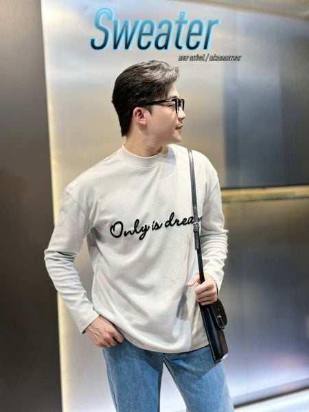  [ẢNH THẬT] Áo Nỉ SWeat Nam Thêu Chữ Ngực 25 