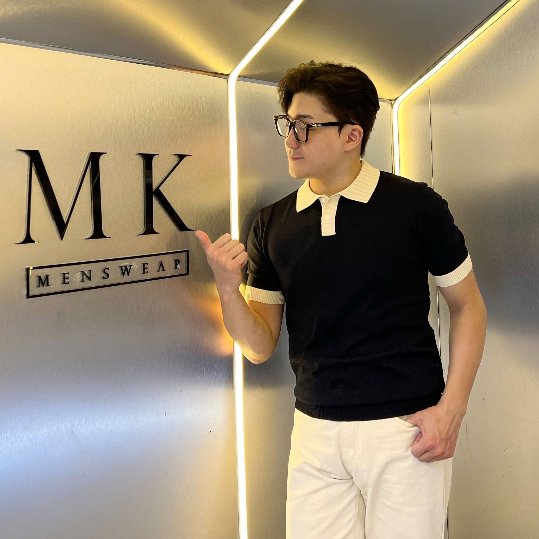  [ẢNH THẬT] Áo Polo Len Ngắn Tay Nam Cao Cấp Cải Cổ Và Tay YOMO 4162 