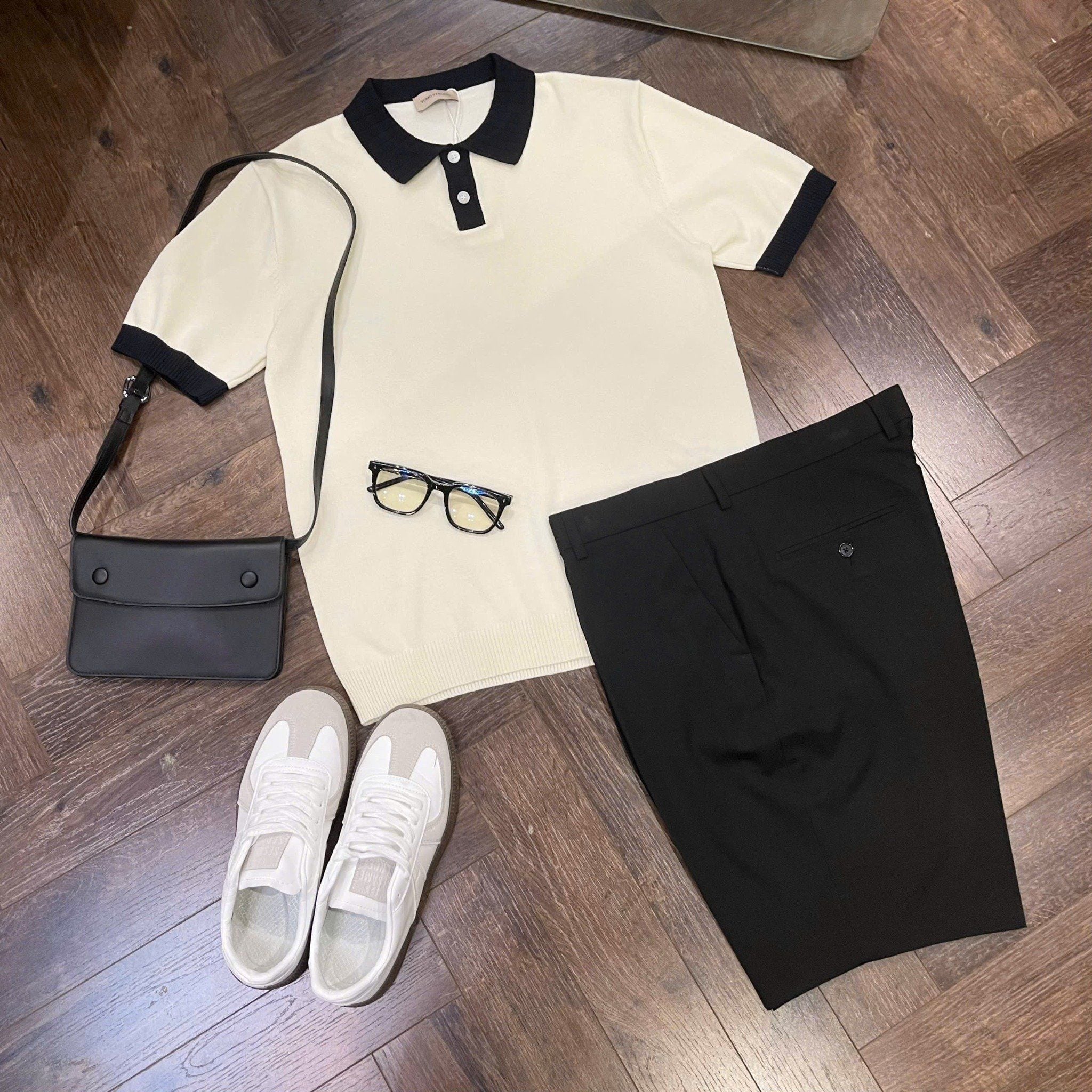  [ẢNH THẬT] Áo Polo Len Ngắn Tay Nam Cao Cấp Cải Cổ Và Tay YOMO 4162 