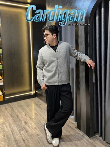  AK Cardigan QC XT M8161 Cúc Bấm 