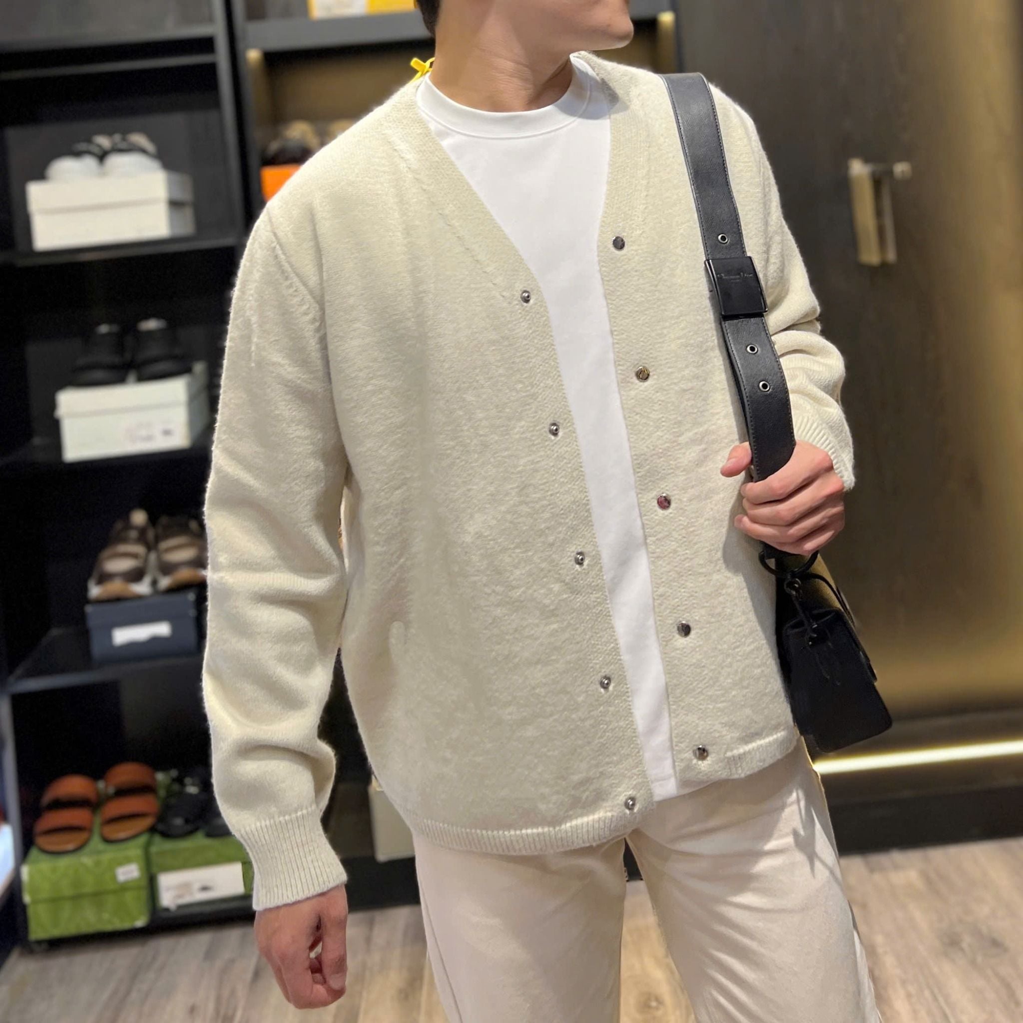  AK Cardigan QC XT M8161 Cúc Bấm 