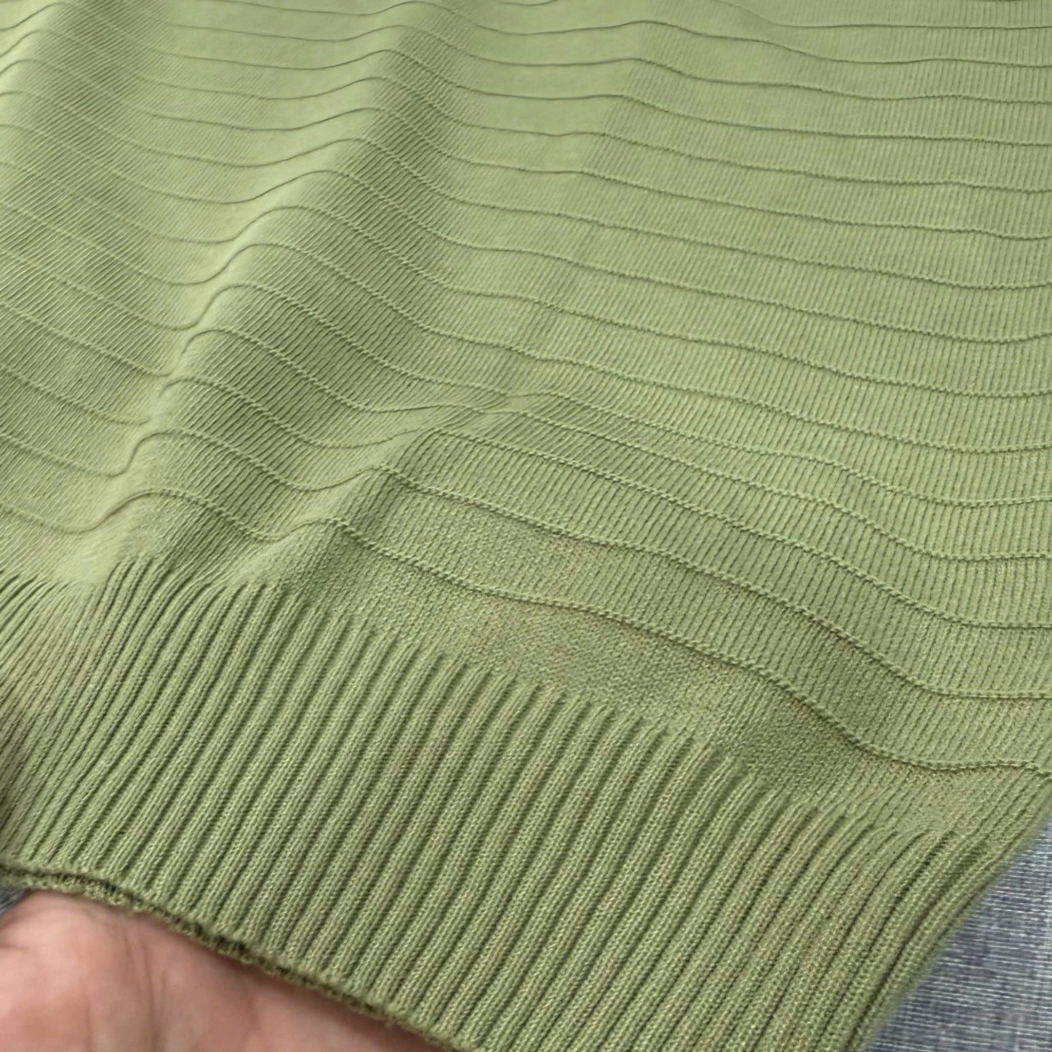  [ẢNH THẬT] Áo Polo Len Nam Ngắn Tay Vân Ngang B2002 