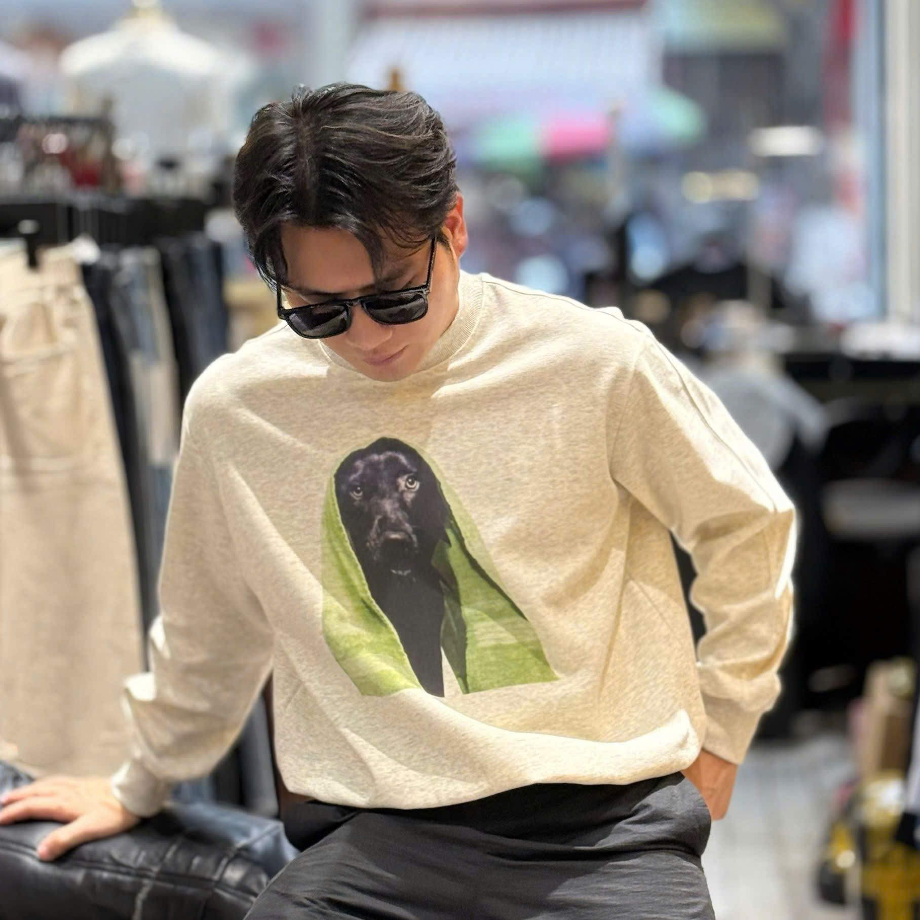  [ẢNH THẬT] Áo Dài Tay Nỉ Nam Hình Chó T8257 