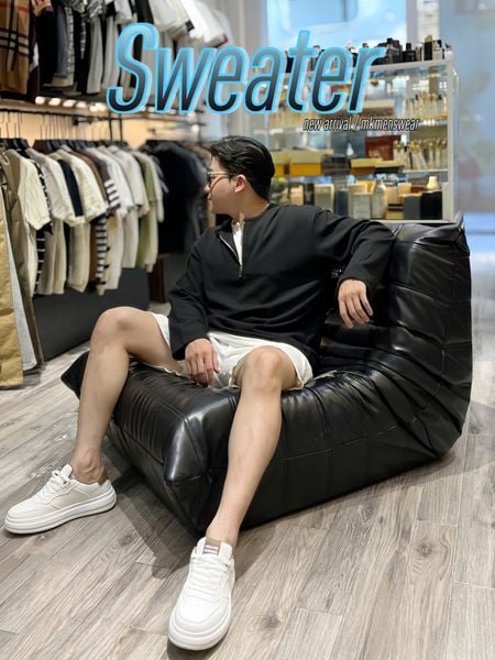  [ẢNH THẬT] Áo Dài Tay Nam Dáng Hàn Cổ Khoá 85005 