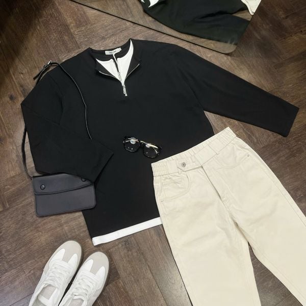  [ẢNH THẬT] Áo Dài Tay Nam Dáng Hàn Cổ Khoá 85005 