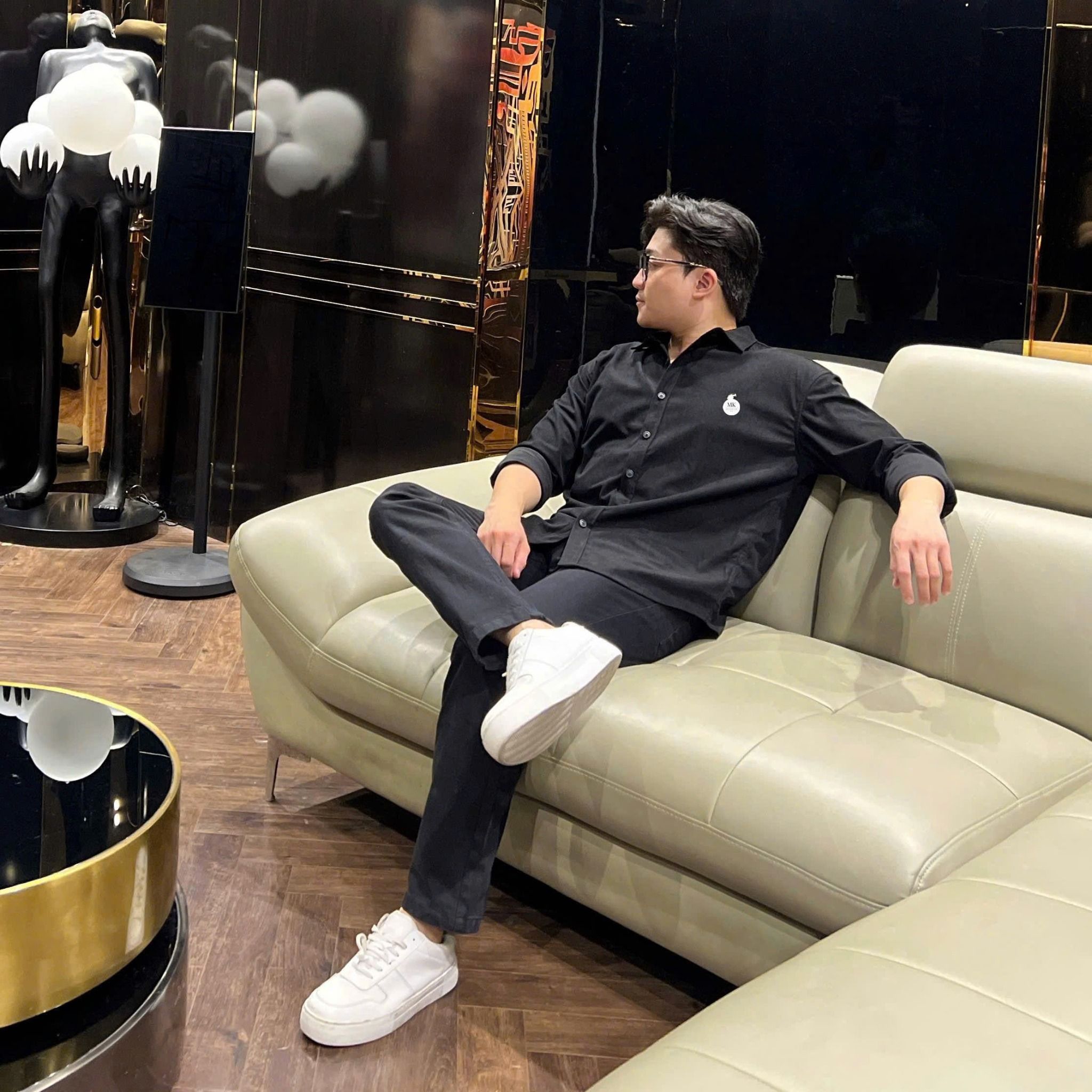  [ẢNH THẬT] Sơ Mi Dài Tay Nam Nhung Logo Ngựa 8806 