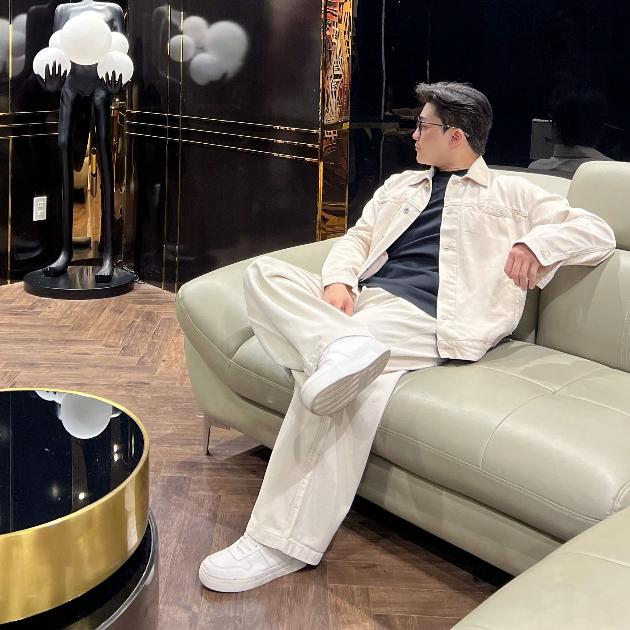  [ẢNH THẬT] Quần Jean Nam Ống Suông Trơn 8316 