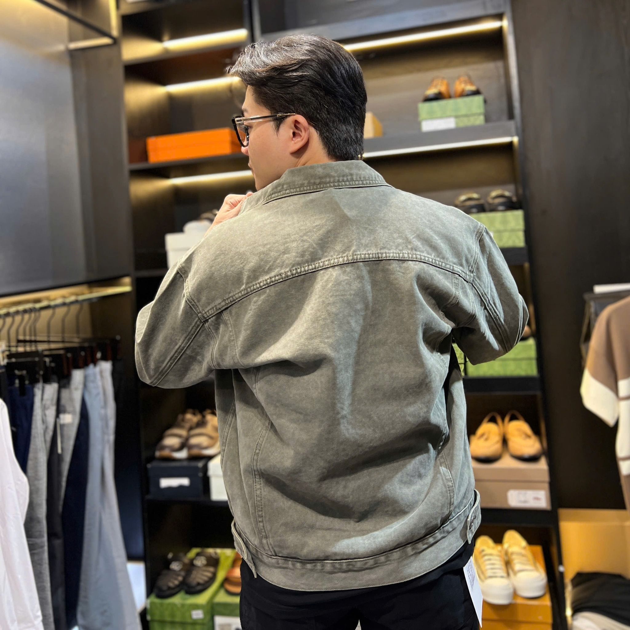  [ẢNH THẬT] Áo Khoác Denim Trơn Dáng Hàn N5603 